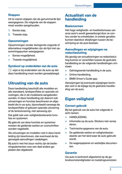 2017 BMW X5 Owner's Manual | Dutch