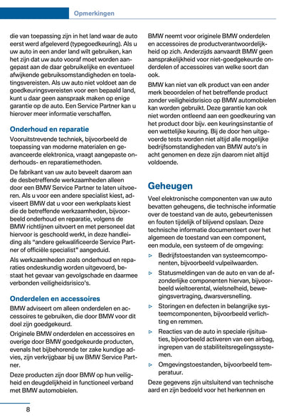 2017 BMW X5 Owner's Manual | Dutch