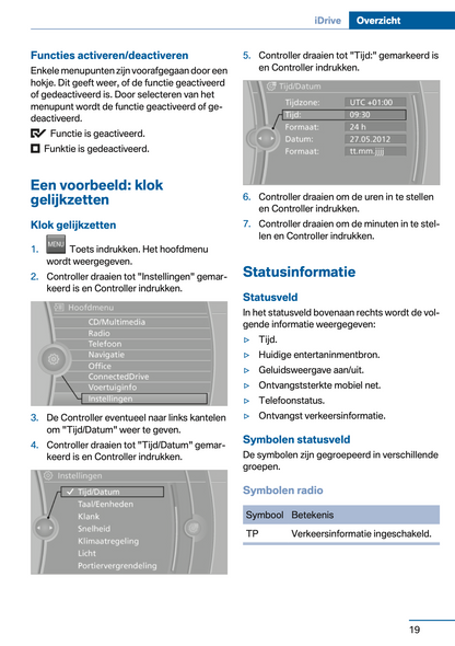 2012-2013 BMW Z4 Owner's Manual | Dutch