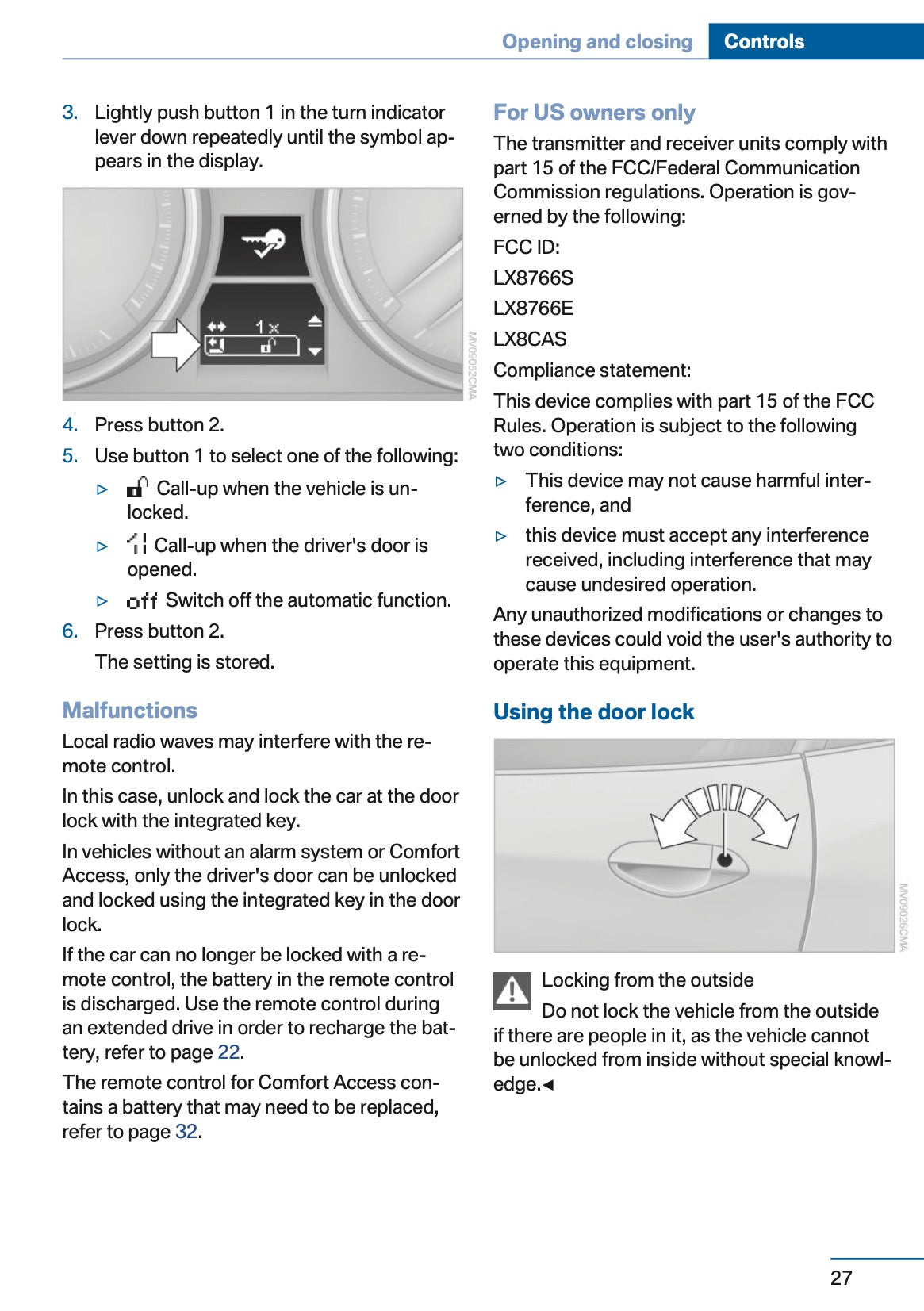 2016 BMW Z4 Owner's Manual | English US