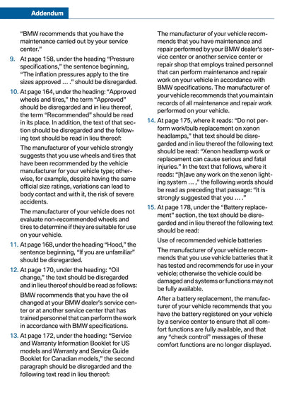 2016 BMW Z4 Owner's Manual | English US