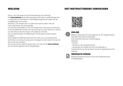 2026 Citroën Berlingo Owner's Manual | Dutch