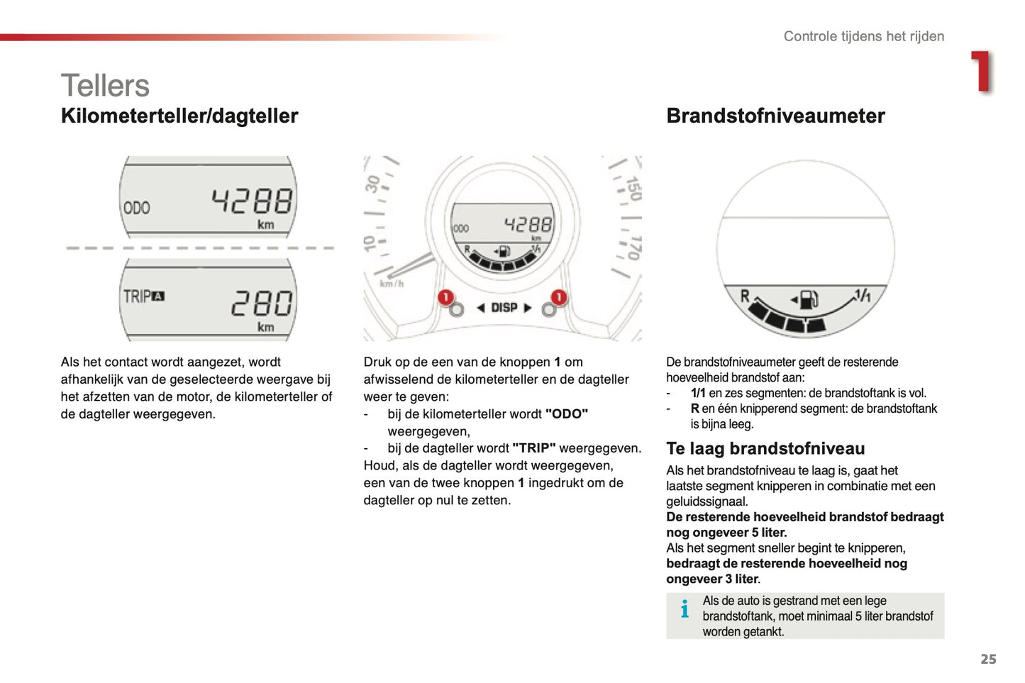 2015-2016 Citroën C1 Owner's Manual | Dutch
