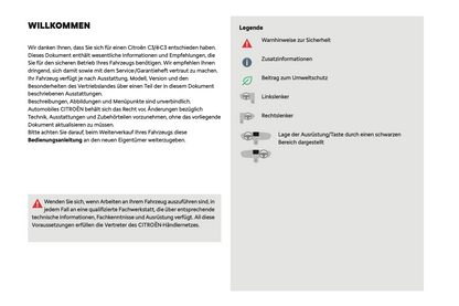 2024 Citroën C3 Bedienungsanleitung | Deutsch