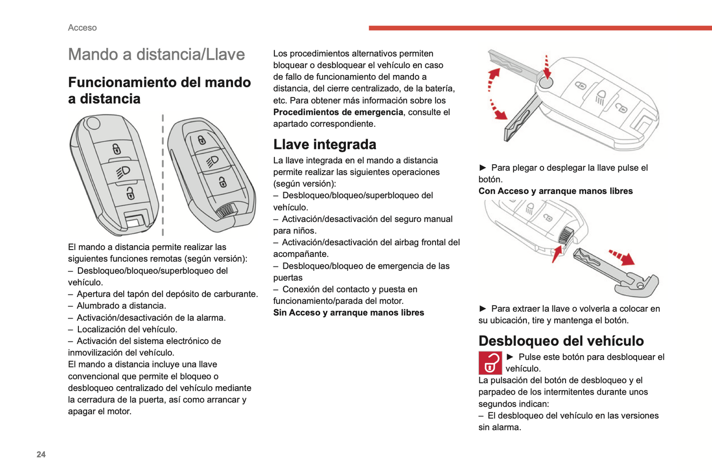 2022-2024 Citroen C3 Bedienungsanleitung | Spanisch