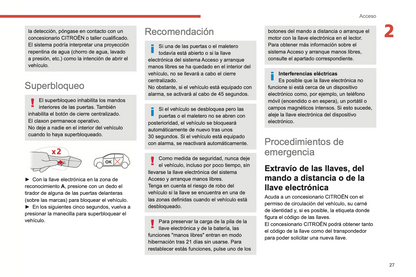 2022-2024 Citroen C3 Bedienungsanleitung | Spanisch