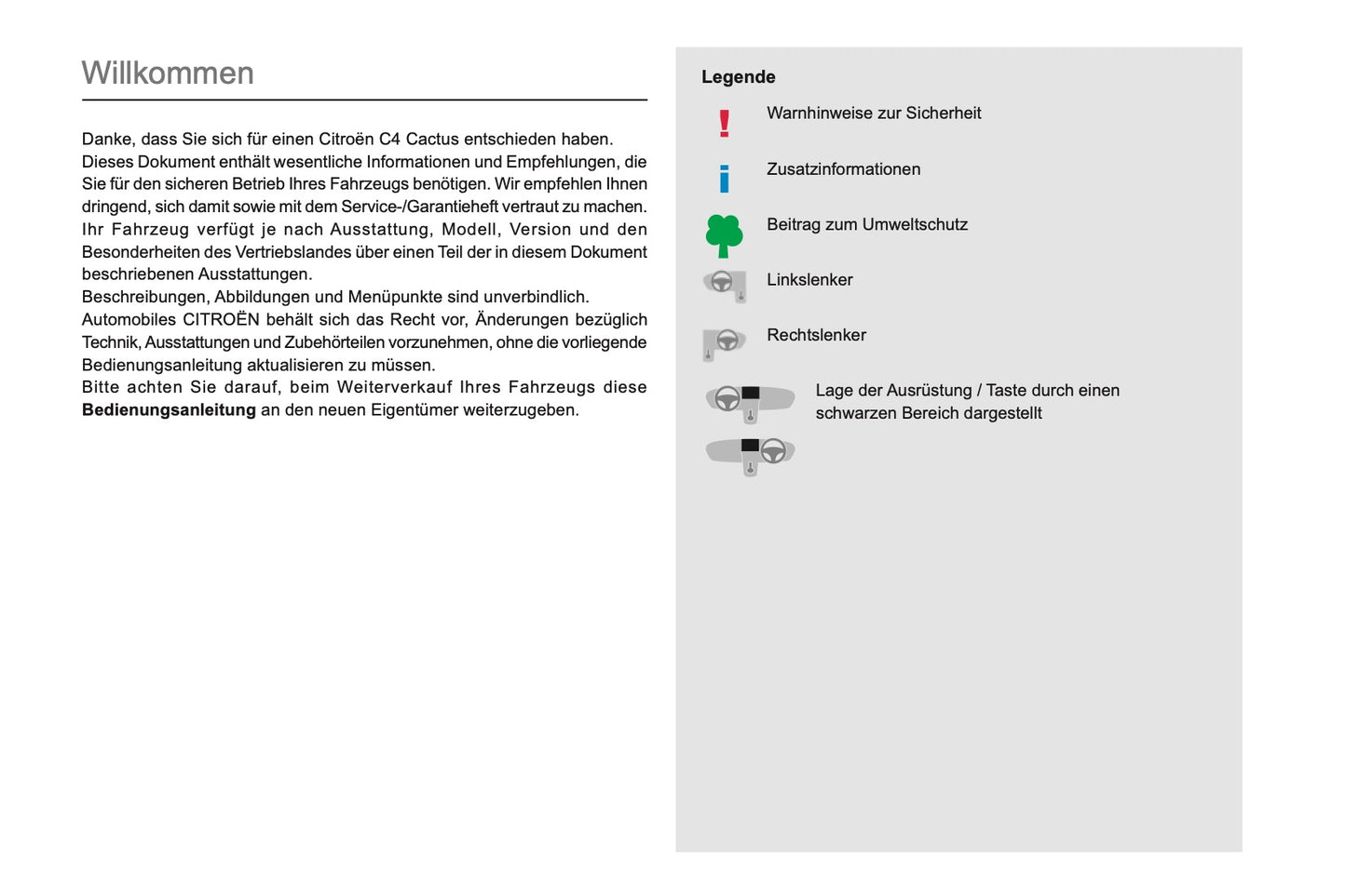2019-2021 Citroën C4 Cactus Bedienungsanleitung | Deutsch