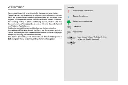 2019-2021 Citroën C4 Cactus Bedienungsanleitung | Deutsch