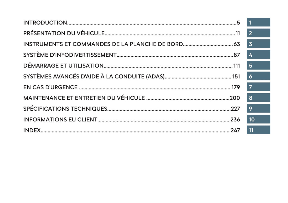 2026 Citroën C5 Aircross Owner's Manual | French