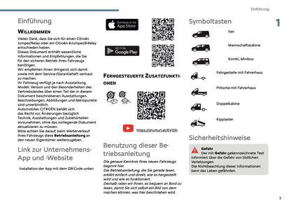 2025-2026 Citroën Jumper/Relay Owner's Manual | German