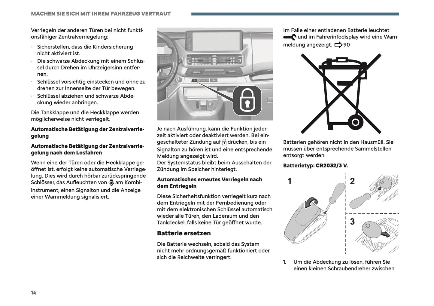 2026 Citroën Jumpy/Dispatch/SpaceTourer Bedienungsanleitung | Deutsch