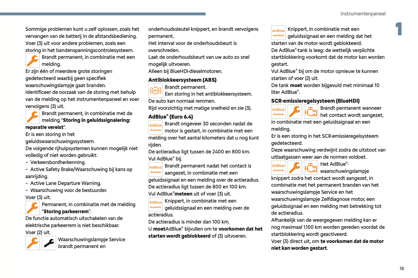 2024 Citroën Jumpy/Dispatch/SpaceTourer Owner's Manual | Dutch