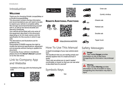 2025-2026 Citroën Jumper/Relay Owner's Manual | English