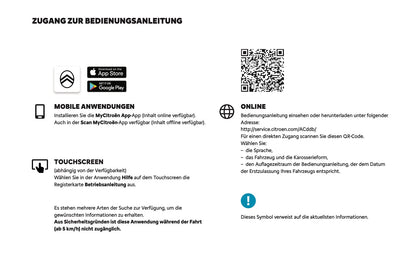 2024-2025 Citroën Jumpy/Dispatch/SpaceTourer Owner's Manual | German
