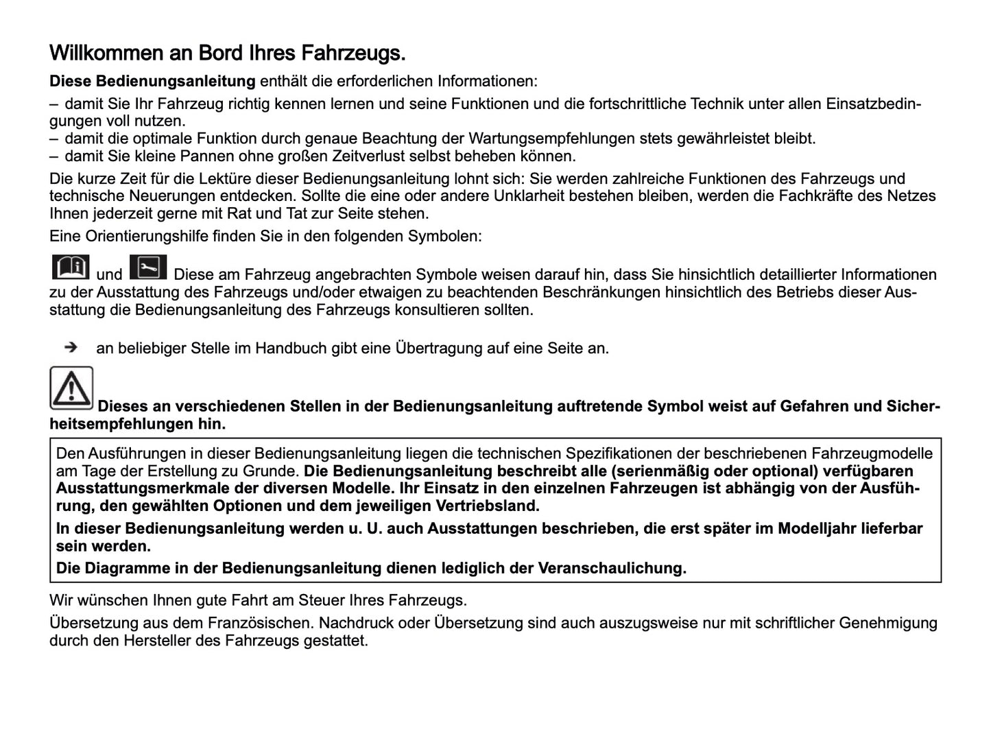 2025-2026 Dacia Duster Owner's Manual | German