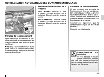 2022-2024 Dacia Duster Owner's Manual | French