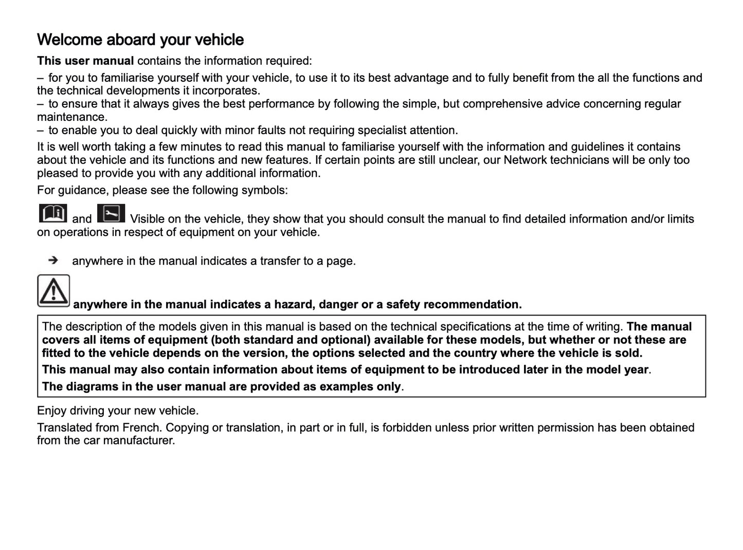 2026 Dacia Spring Electric Owner's Manual | English
