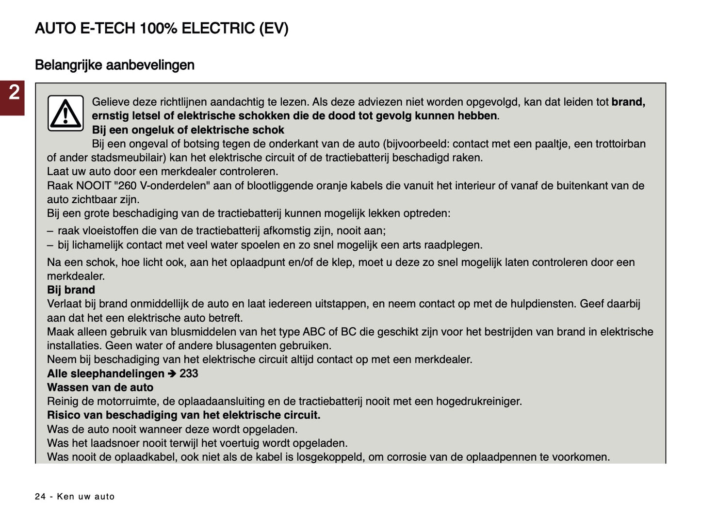 2024-2025 Dacia Spring Electric Owner's Manual | Dutch