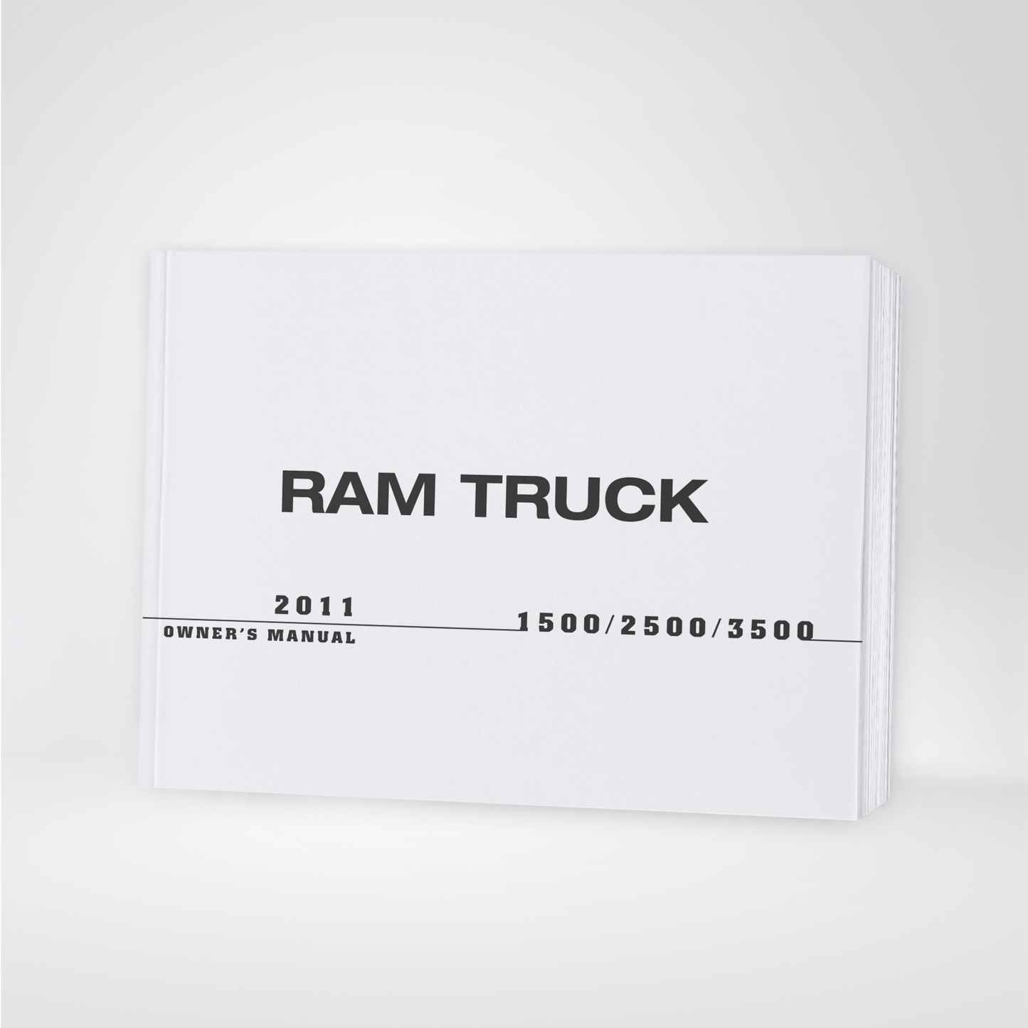 2011 Ram Trucks 1500/2500/3500 Owner's Manual | English