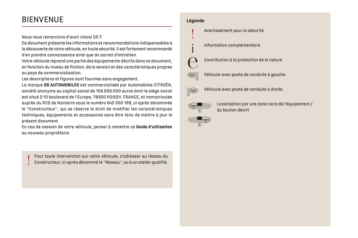 2023-2025 DS Automobiles DS7 Owner's Manual | French