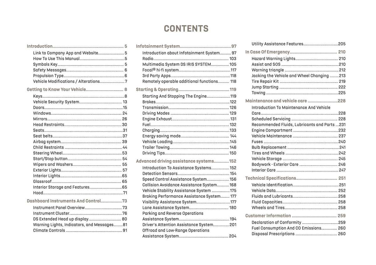 2026 DS Automobiles N7 Owner's Manual | English