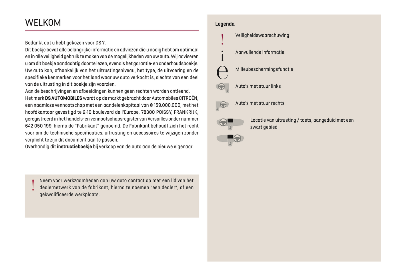 2022-2023 DS Automobiles DS 7 Owner's Manual | Dutch