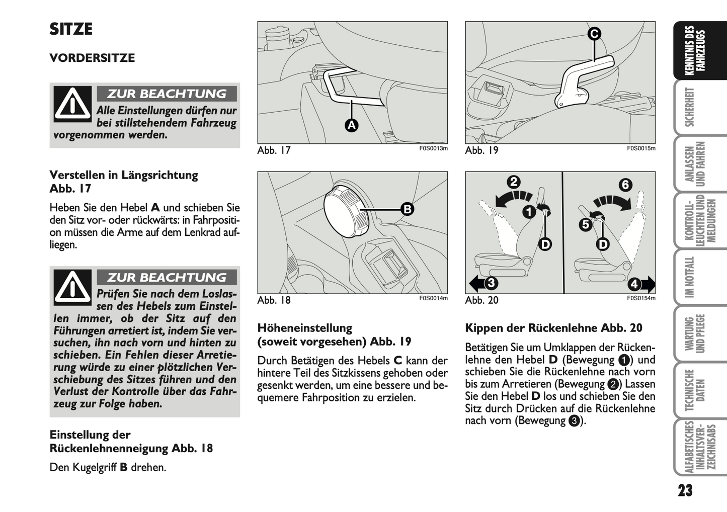 2007-2008 Fiat 500 Bedienungsanleitung | Deutsch