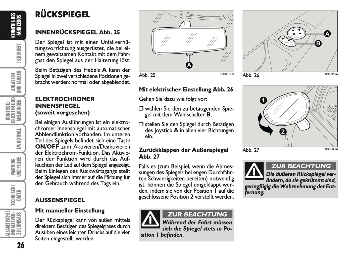 2007-2008 Fiat 500 Bedienungsanleitung | Deutsch