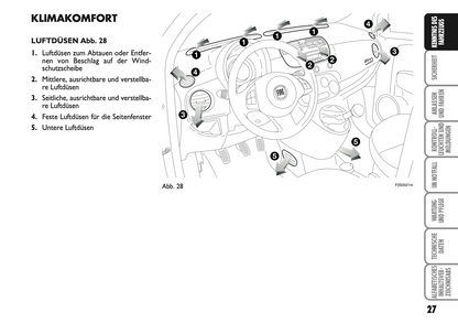 2007-2008 Fiat 500 Bedienungsanleitung | Deutsch