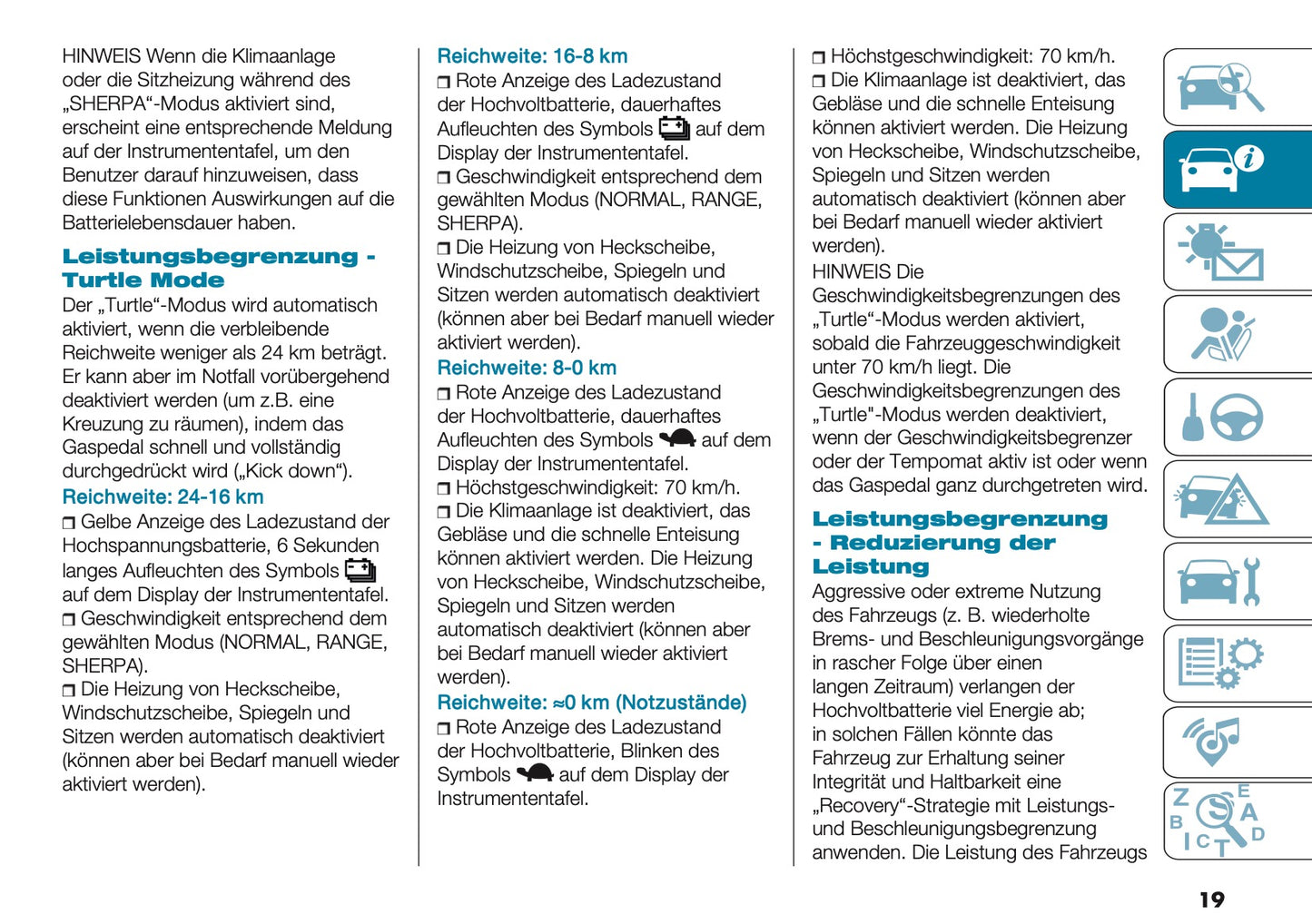 2025 Fiat 500e Bedienungsanleitung | Deutsch