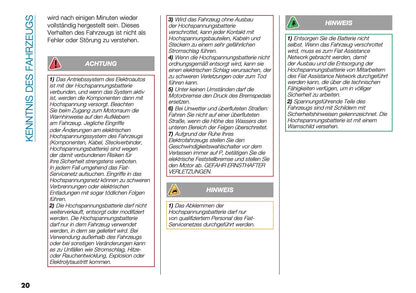 2025 Fiat 500e Bedienungsanleitung | Deutsch