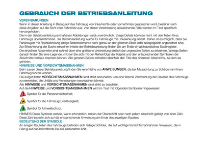 2025 Fiat 500e Bedienungsanleitung | Deutsch