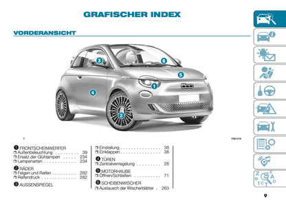 2025 Fiat 500e Bedienungsanleitung | Deutsch