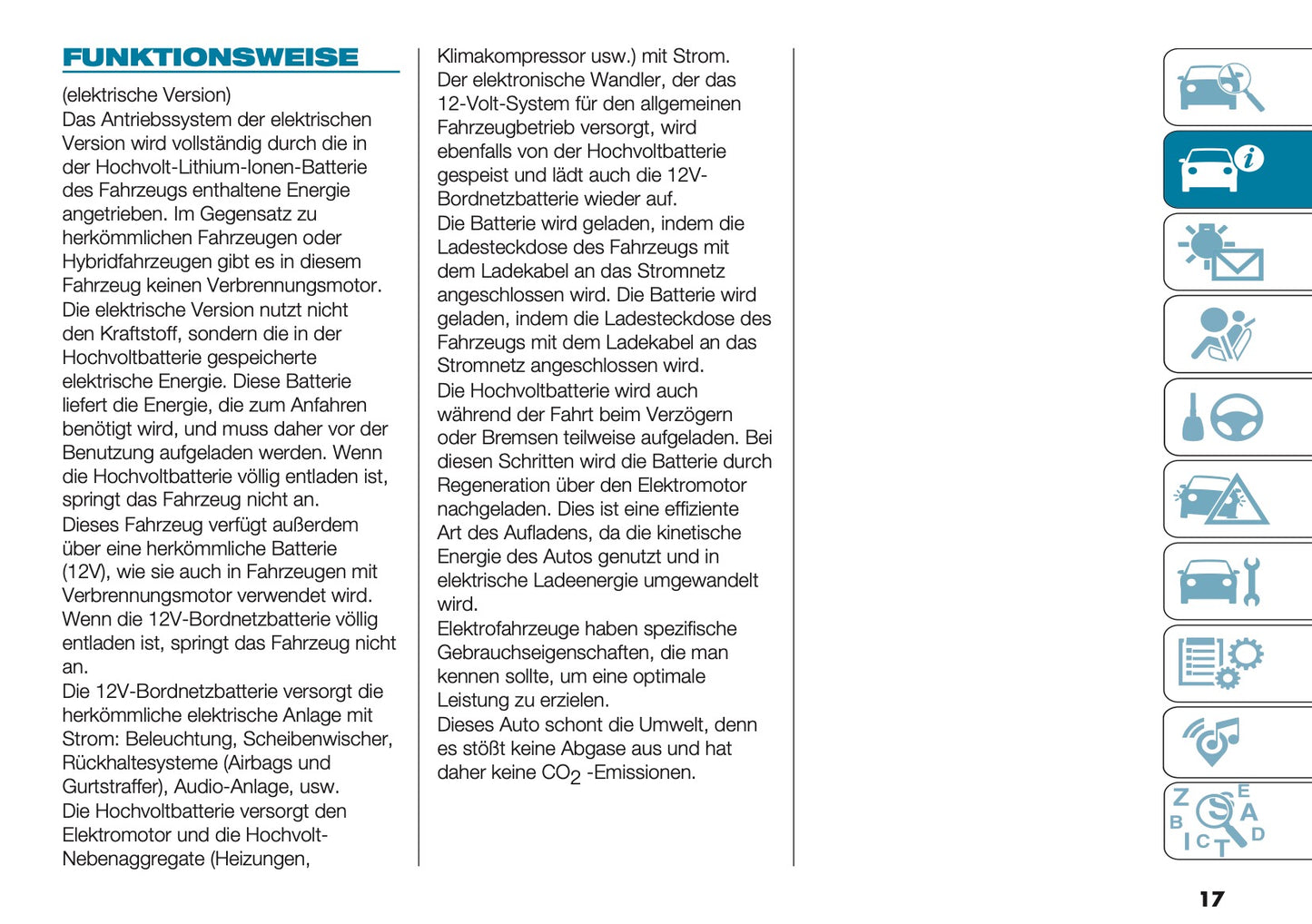 2026 Fiat 500 Bedienungsanleitung | Deutsch