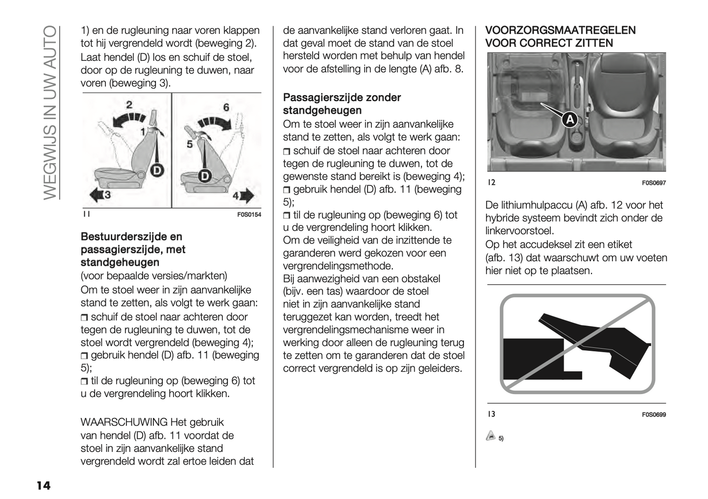 2021-2022 Fiat 500/500C Hybrid Owner's Manual | Dutch