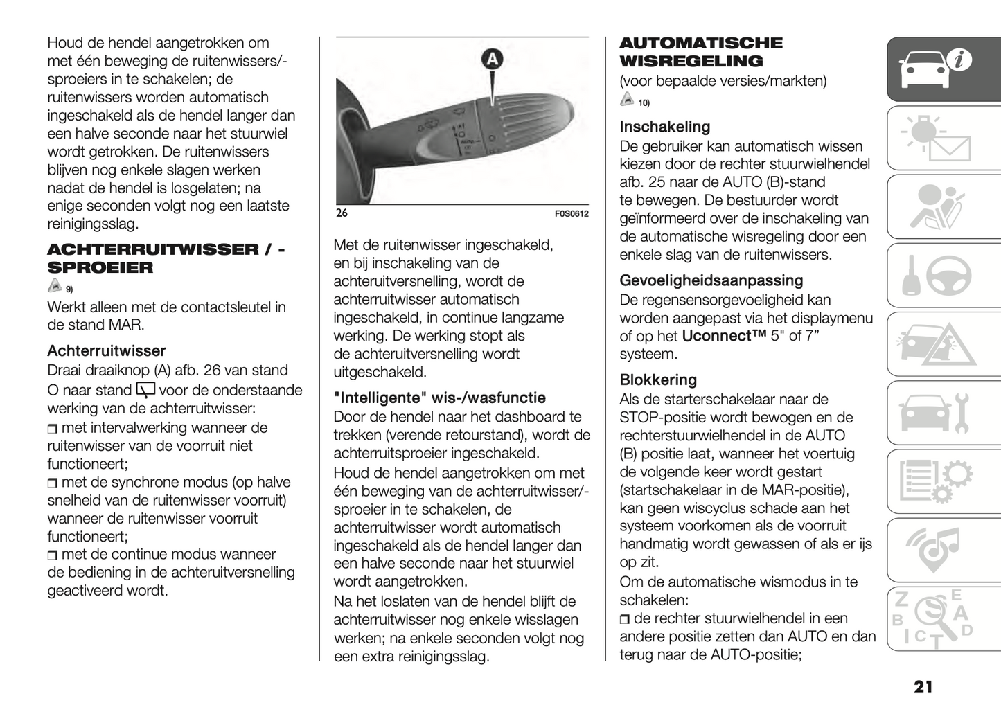 2021-2022 Fiat 500/500C Hybrid Owner's Manual | Dutch