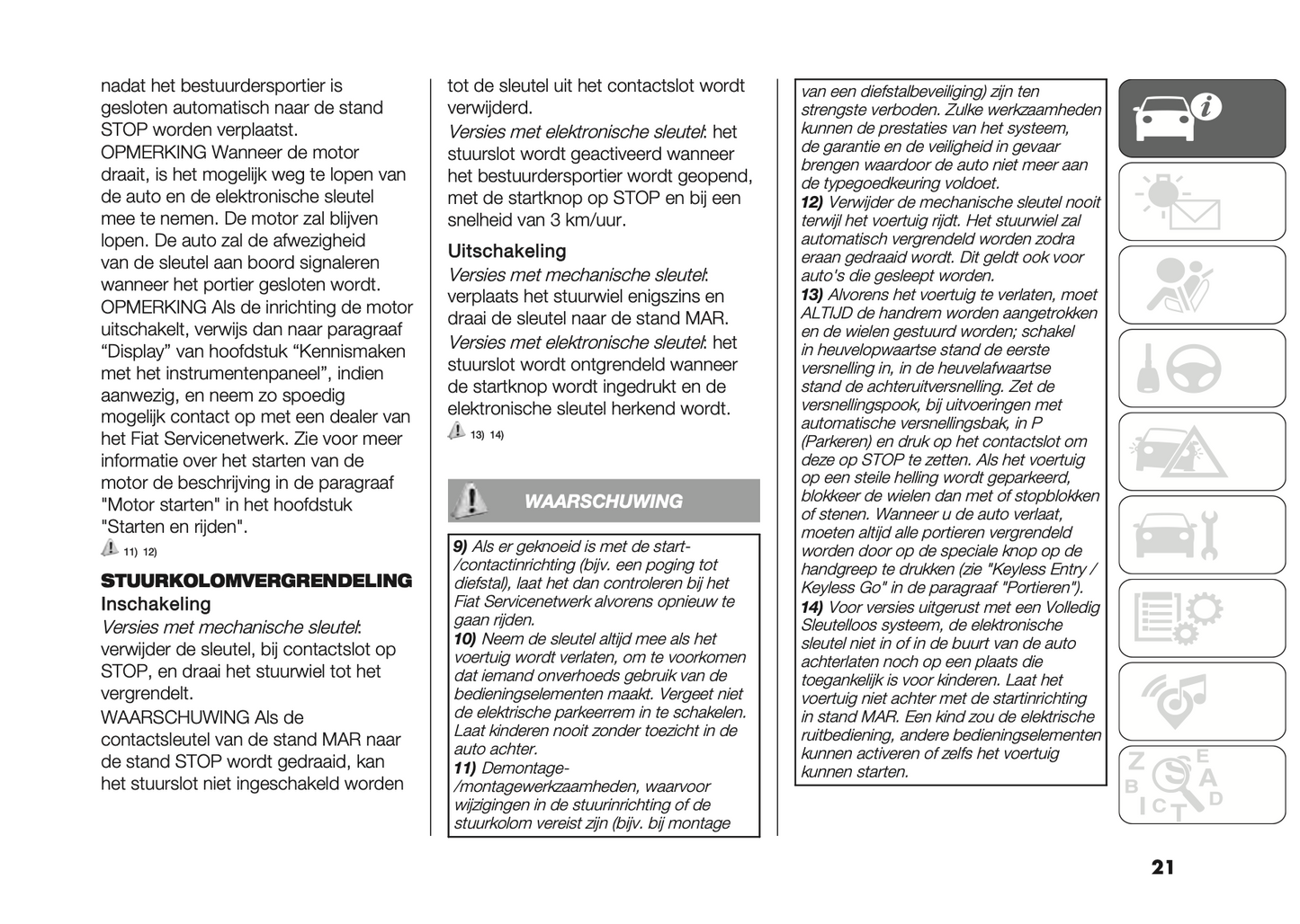 2022-2024 Fiat 500X Owner's Manual | Dutch