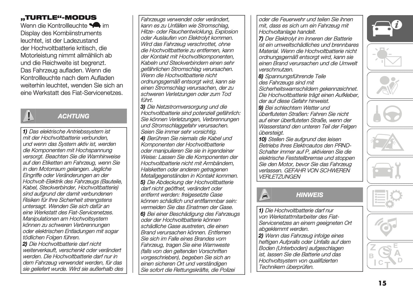 2025-2026 Fiat 600 Bedienungsanleitung | Deutsch