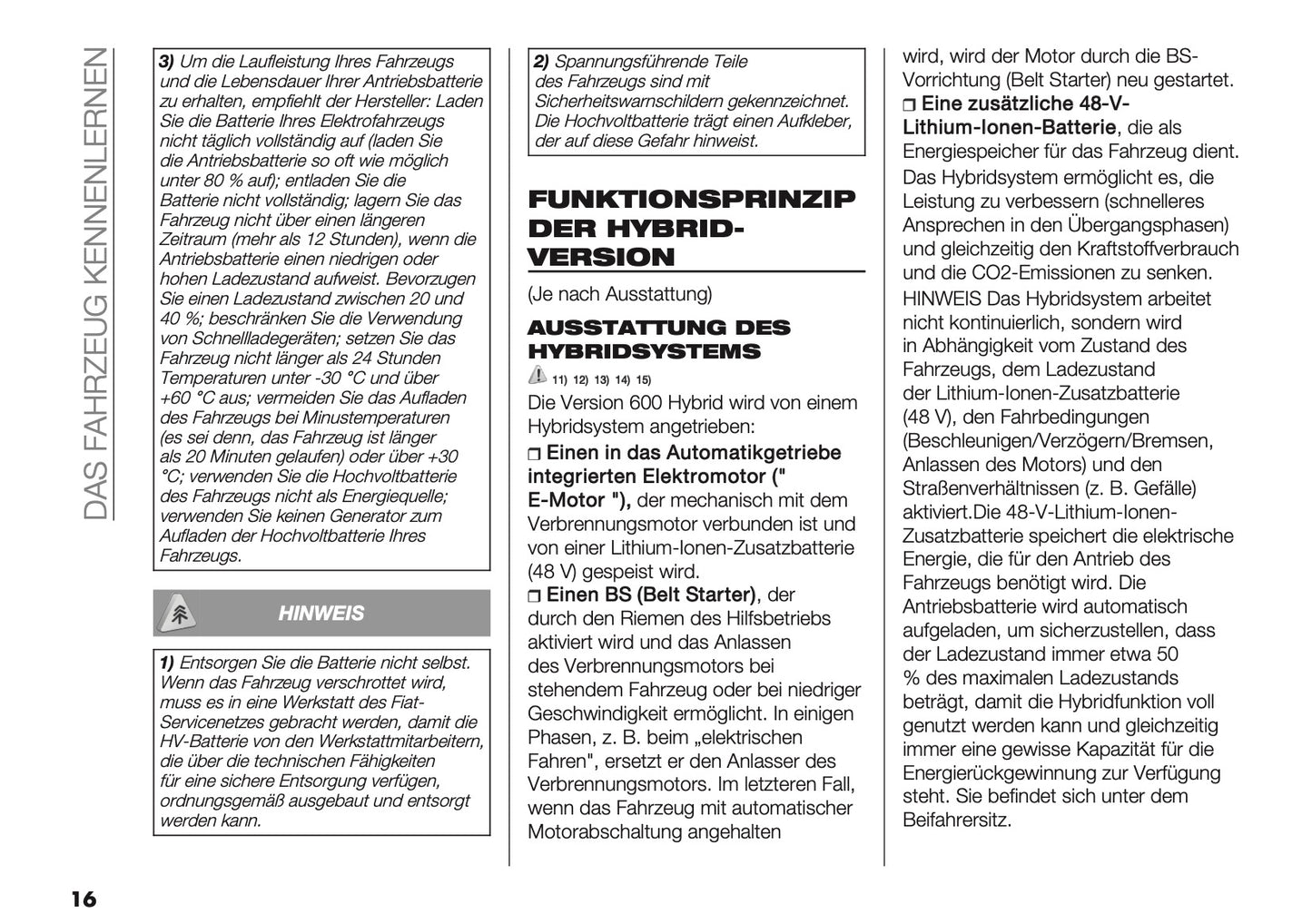 2025-2026 Fiat 600 Bedienungsanleitung | Deutsch