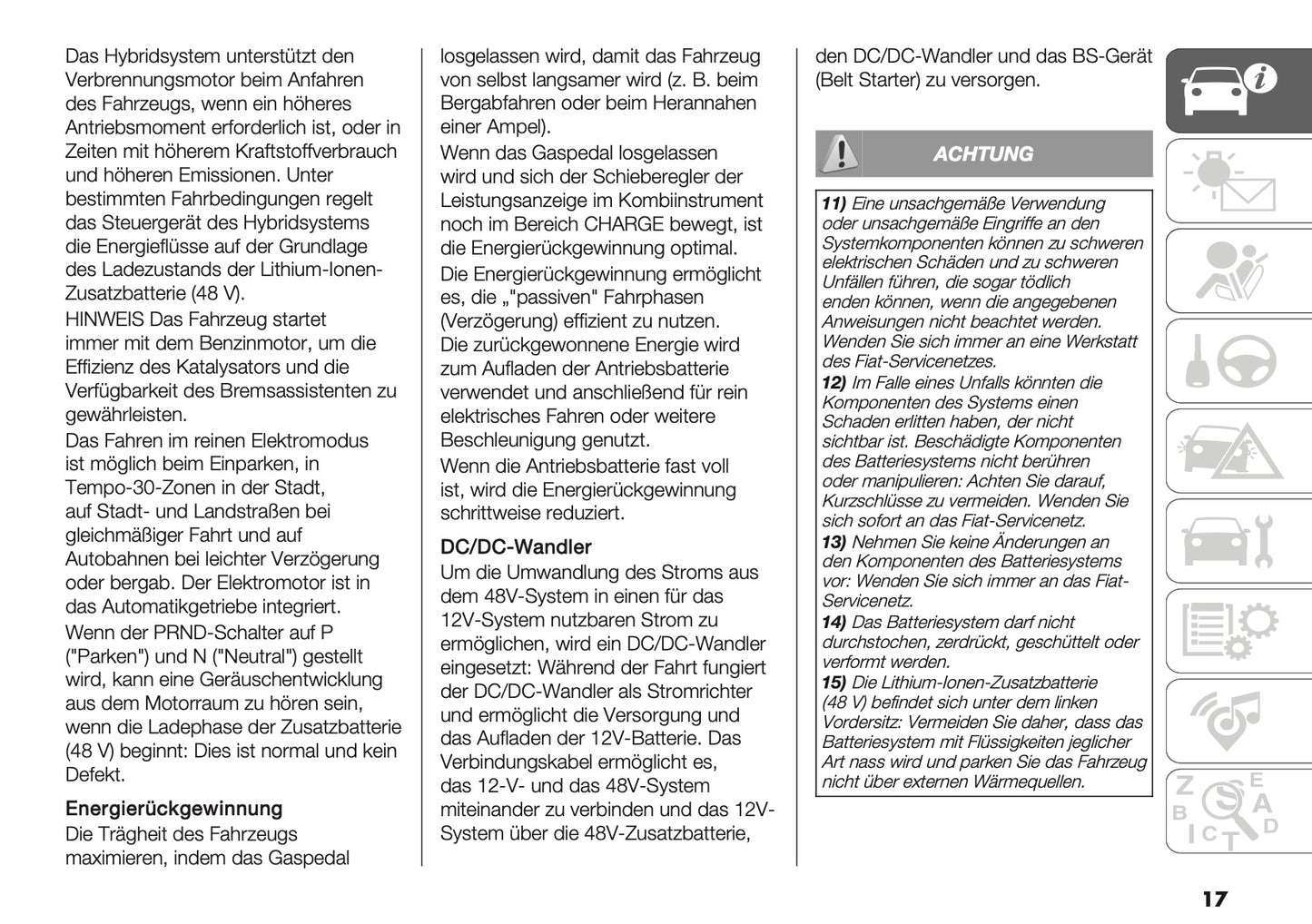 2025-2026 Fiat 600 Bedienungsanleitung | Deutsch