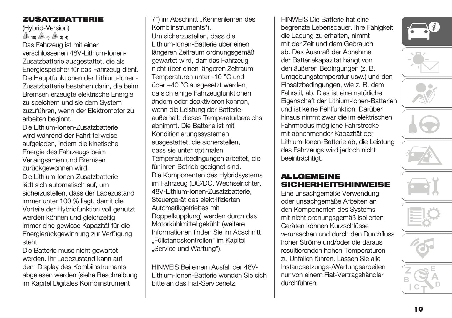 2025-2026 Fiat 600 Bedienungsanleitung | Deutsch