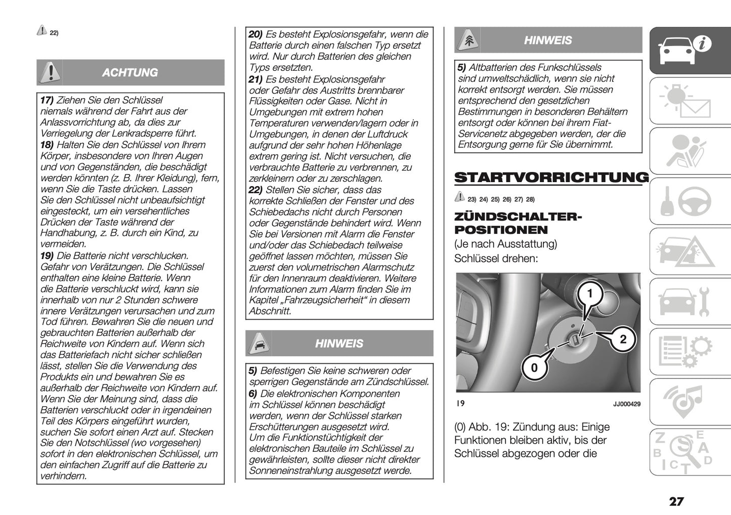 2025-2026 Fiat 600 Bedienungsanleitung | Deutsch