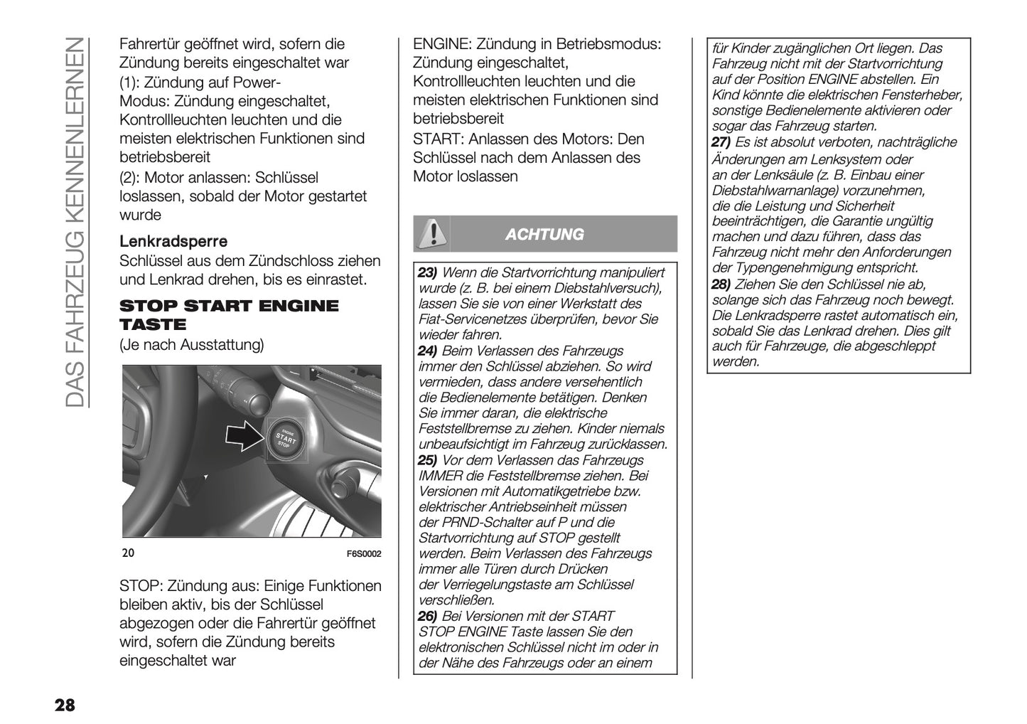 2025-2026 Fiat 600 Bedienungsanleitung | Deutsch