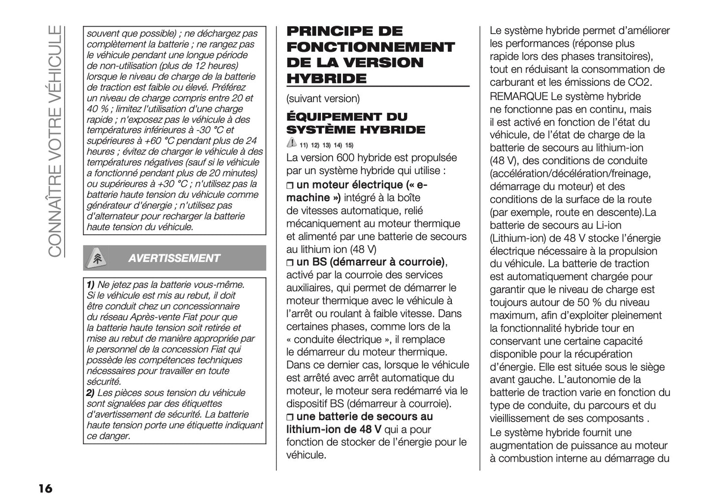 2025-2026 Fiat 600 Owner's Manual | French