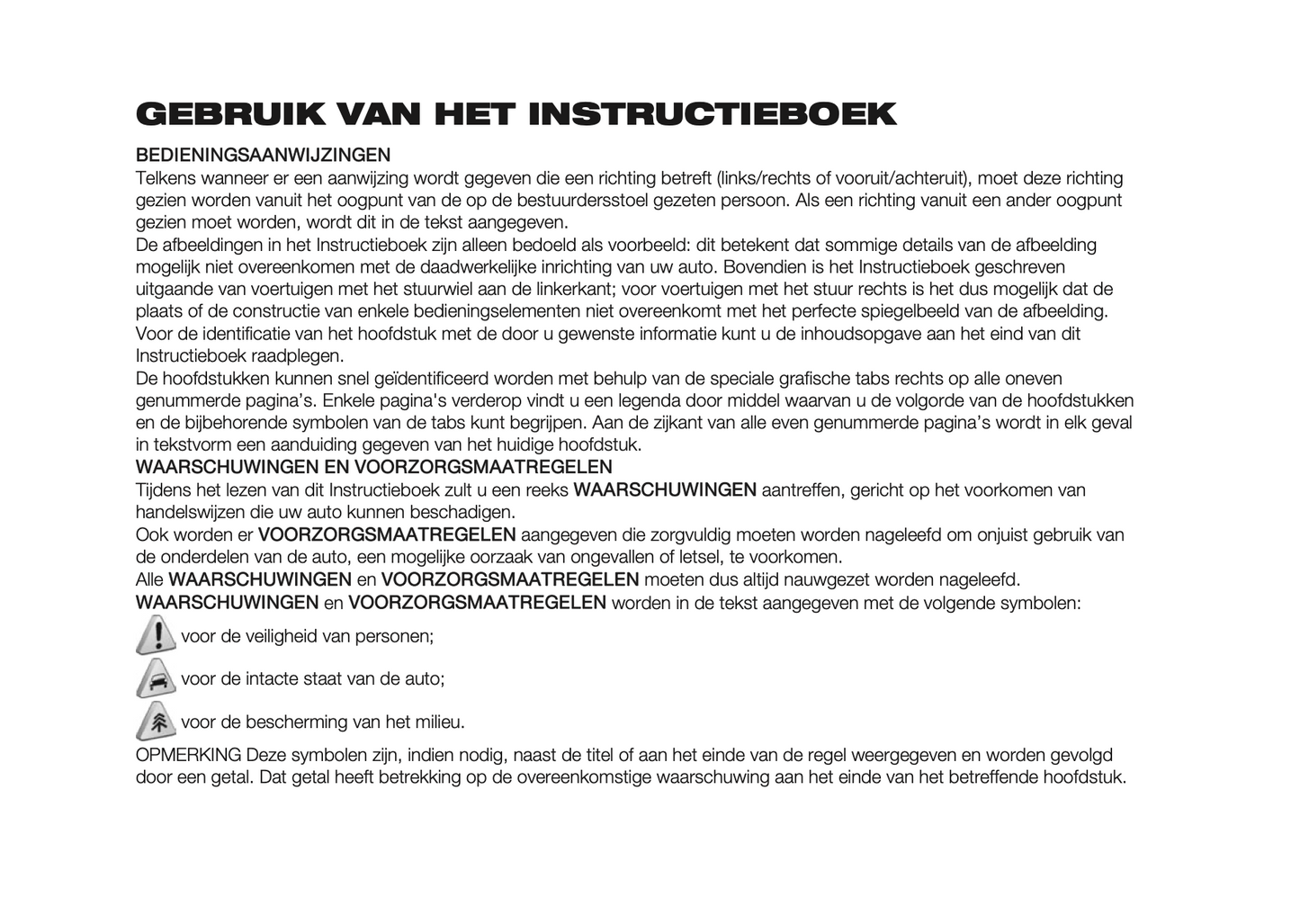 2023-2024 Fiat 600/600e Owner's Manual | Dutch