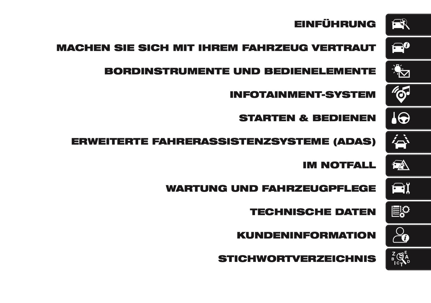 2025 Fiat Doblò Bedienungsanleitung | Deutsch