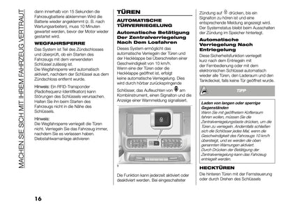 2026 Fiat Doblò Bedienungsanleitung | Deutsch