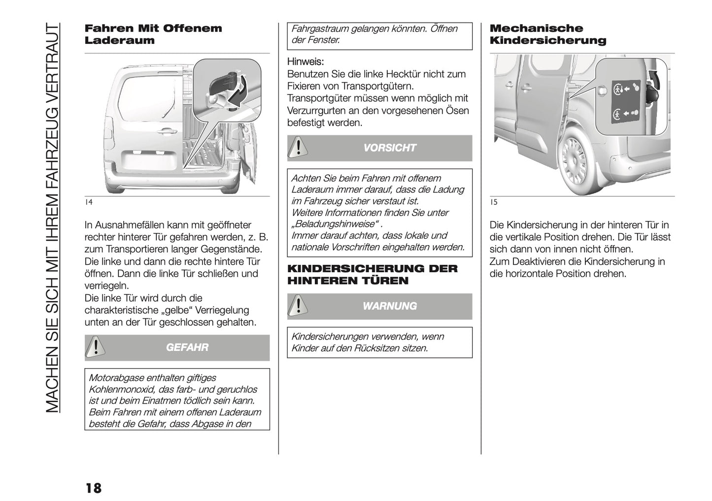 2026 Fiat Doblò Bedienungsanleitung | Deutsch