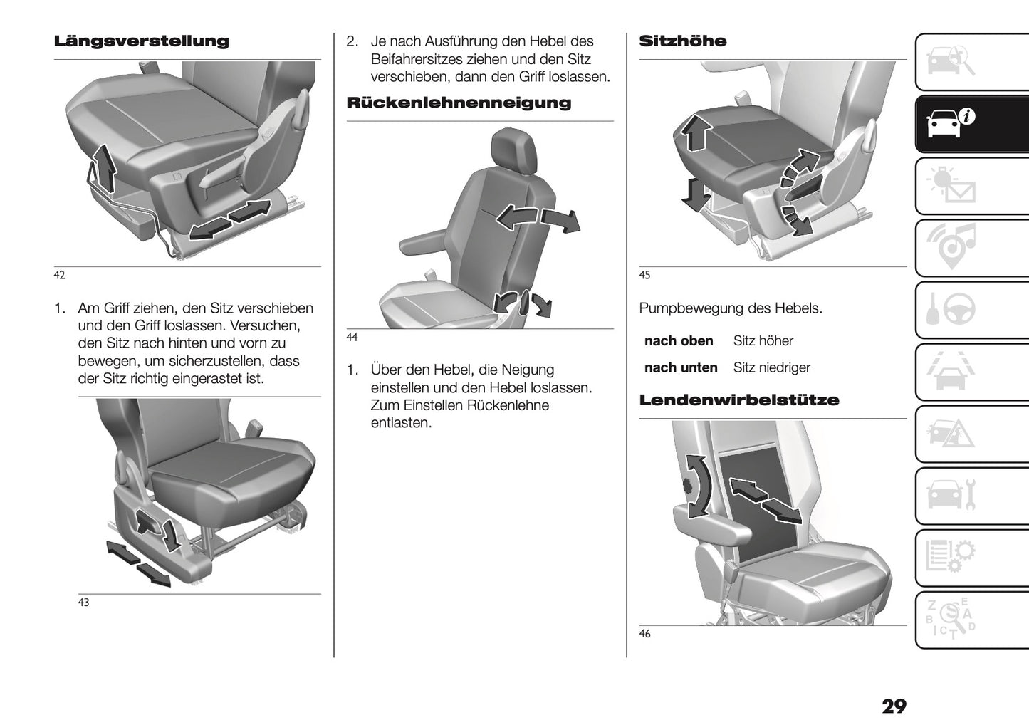 2026 Fiat Doblò Bedienungsanleitung | Deutsch