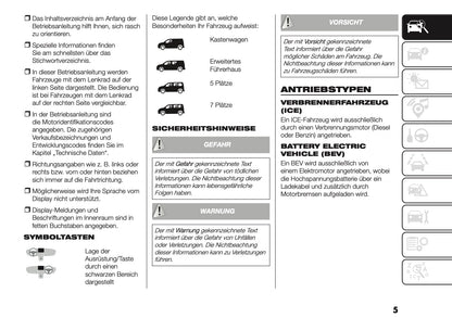 2026 Fiat Doblò Bedienungsanleitung | Deutsch